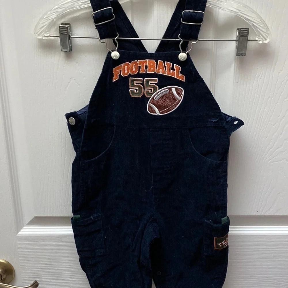T baby boys Fisher Price blue corduroy romper 18 mos